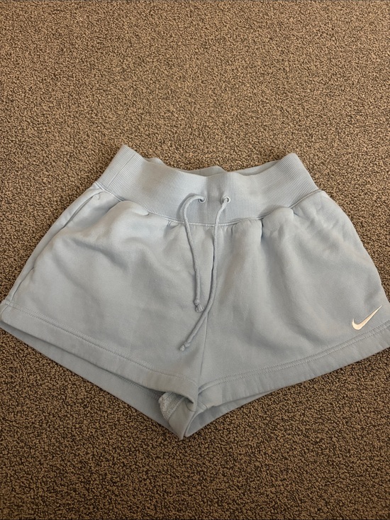 Nike Pants - Nike Women's Light Blue Elastic Waist Athletic Shorts